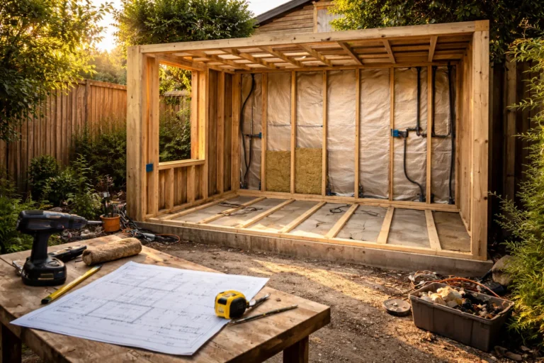 Kantoor in tuin bouwen