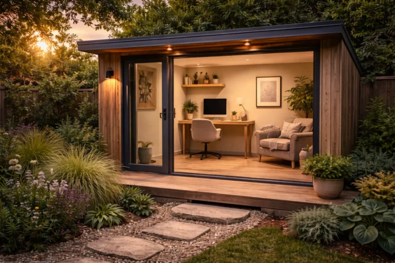 Kant en klaar kantoor in tuin