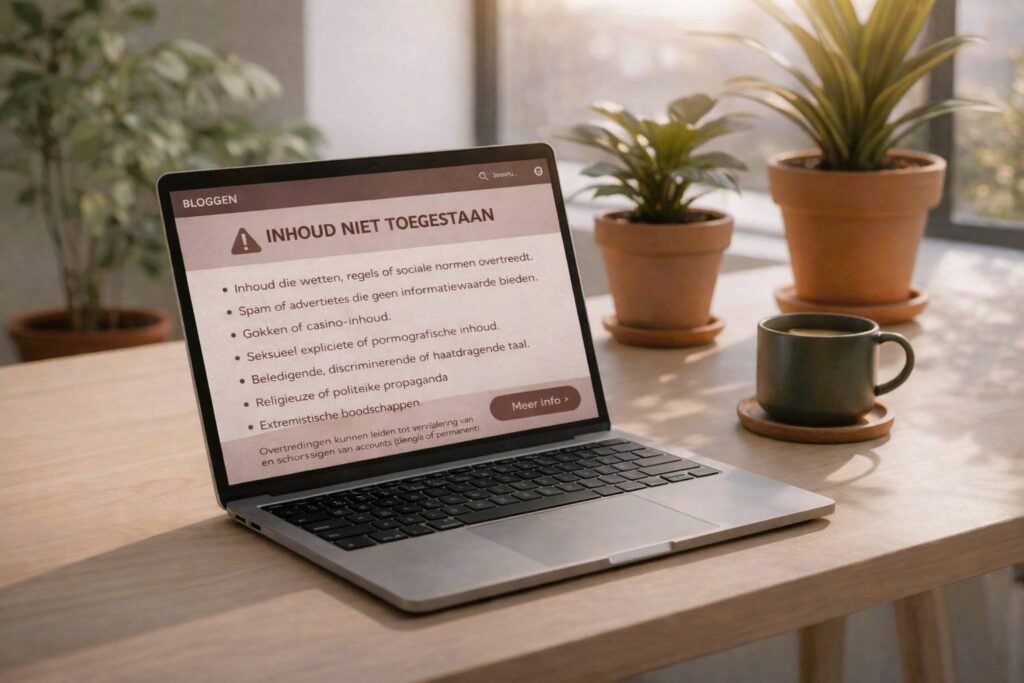 Niet toegestane inhoud